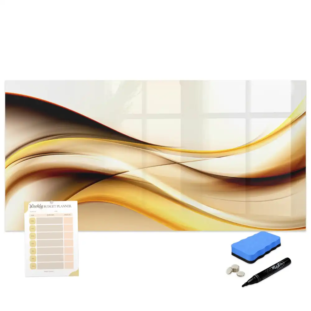 Tableau magnétique ondulé pour écriture
