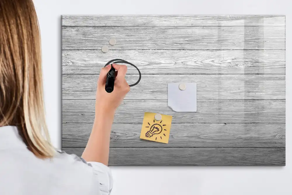 Tableau magnétique pour enfants avec cadre en bois