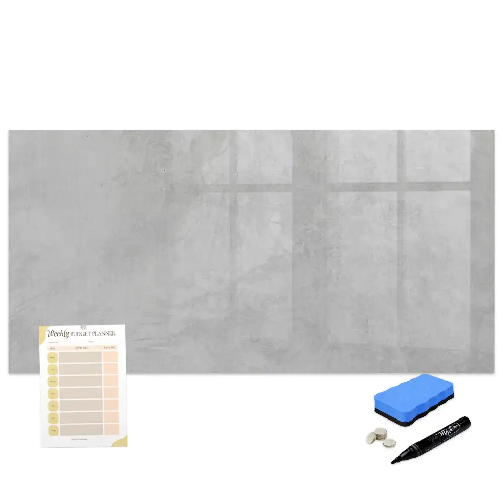 Tableau magnétique pour écriture mur en pierre brute