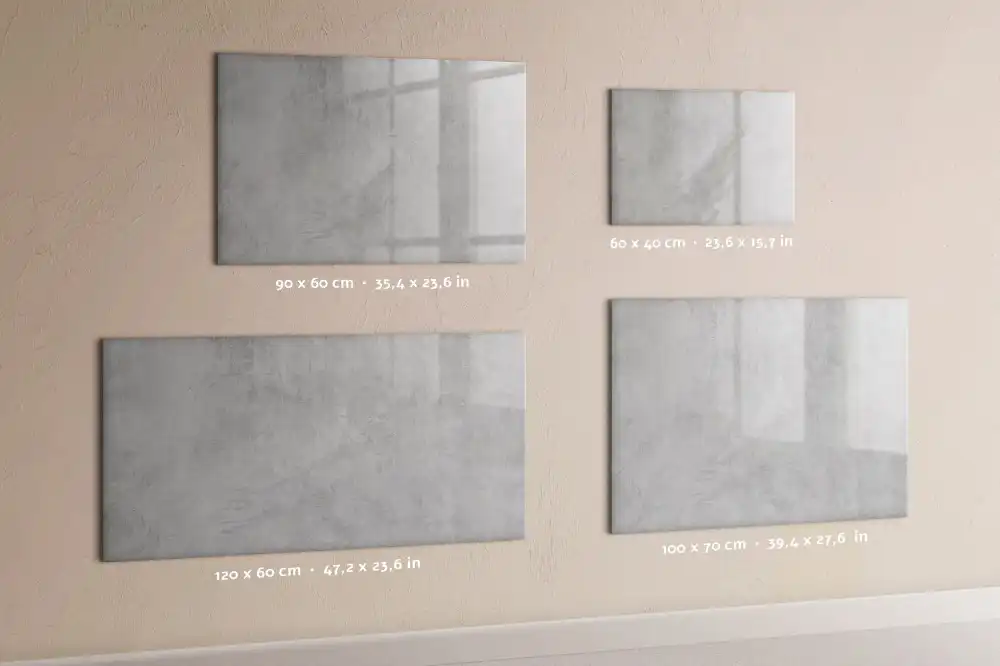 Tableau magnétique pour écriture mur en pierre brute