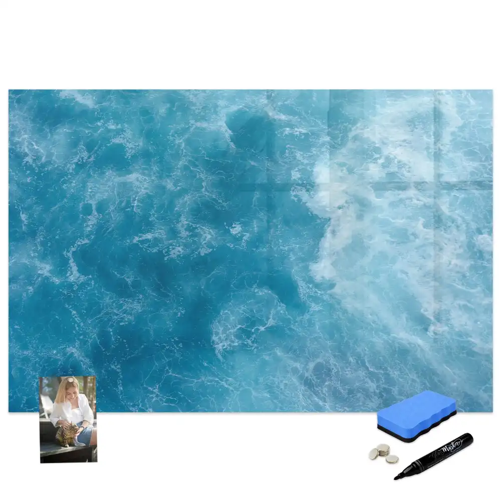 Tableau magnétique pour écriture à l'eau de mer profonde