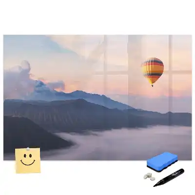 Tableau magnétique pour écriture avec motif vue pittoresque