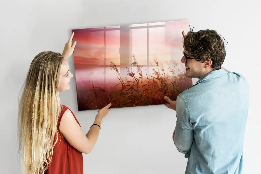 Tableau magnétique à dessiner Matin brumeux dans la forêt