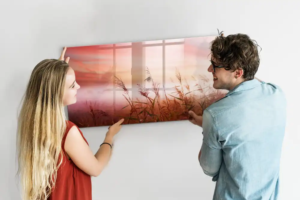 Tableau magnétique à dessiner Matin brumeux dans la forêt