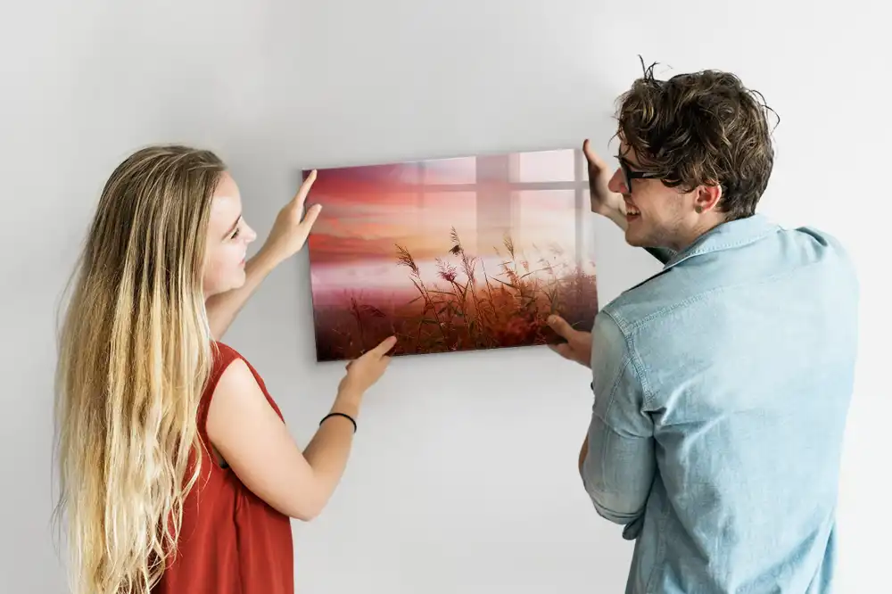 Tableau magnétique à dessiner Matin brumeux dans la forêt
