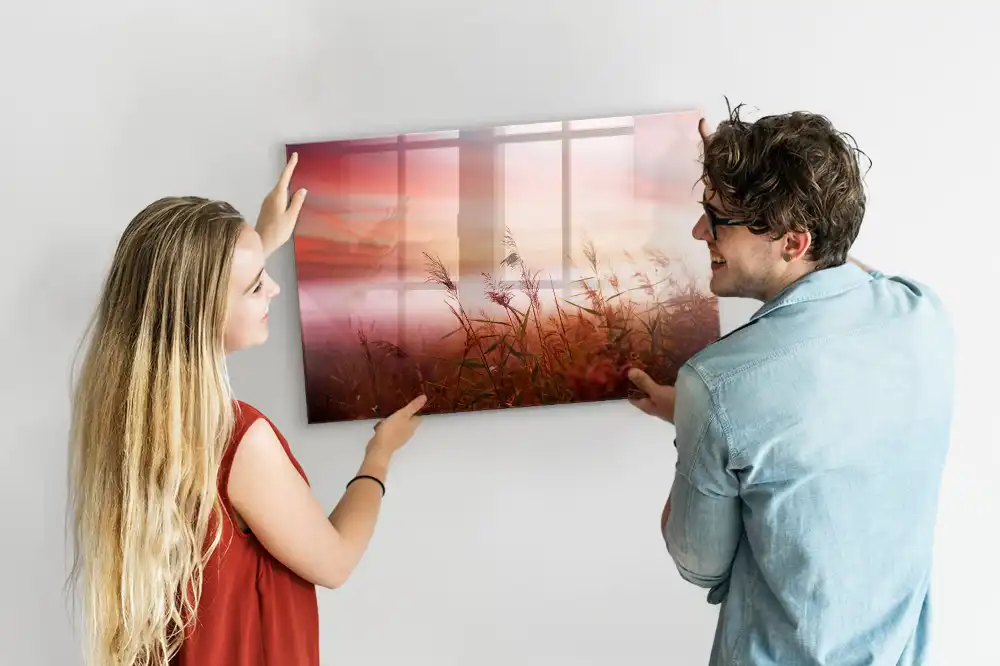 Tableau magnétique à dessiner Matin brumeux dans la forêt