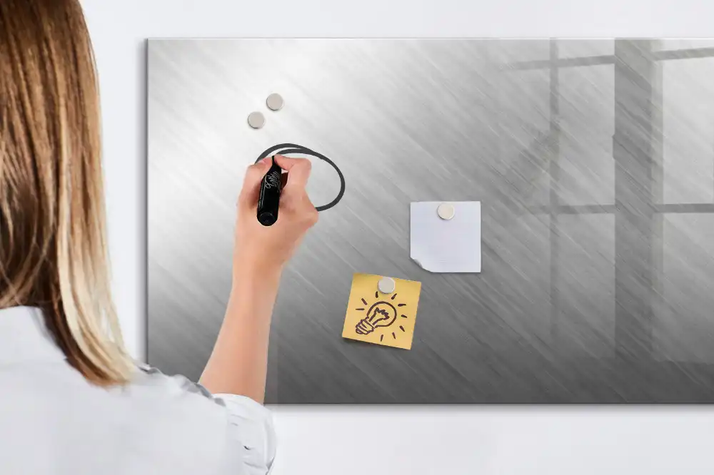 Tableau magnétique mural pour écriture
