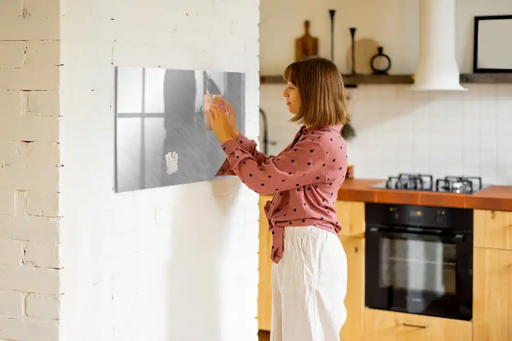 Tableau magnétique mural pour écriture