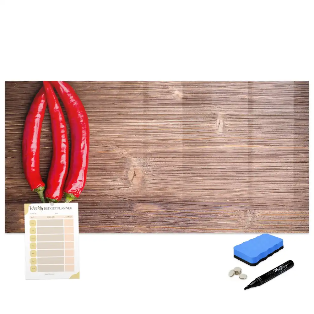 Tableau magnétique à dessiner motif piments forts