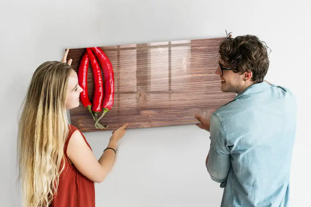 Tableau magnétique à dessiner motif piments forts