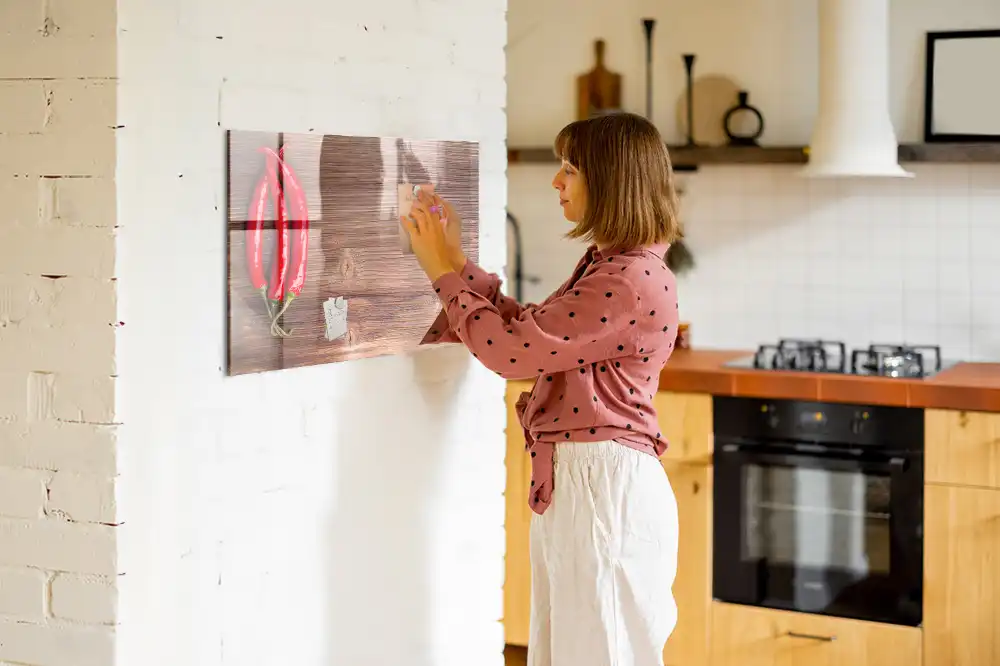 Tableau magnétique à dessiner motif piments forts