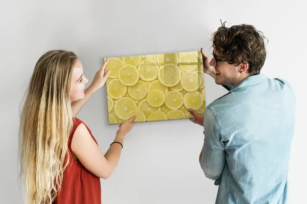 Tableau magnétique à dessiner motif tranches de citron juteux