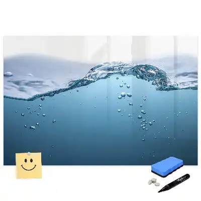 Tableau magnétique pour écriture avec design gouttes d'eau