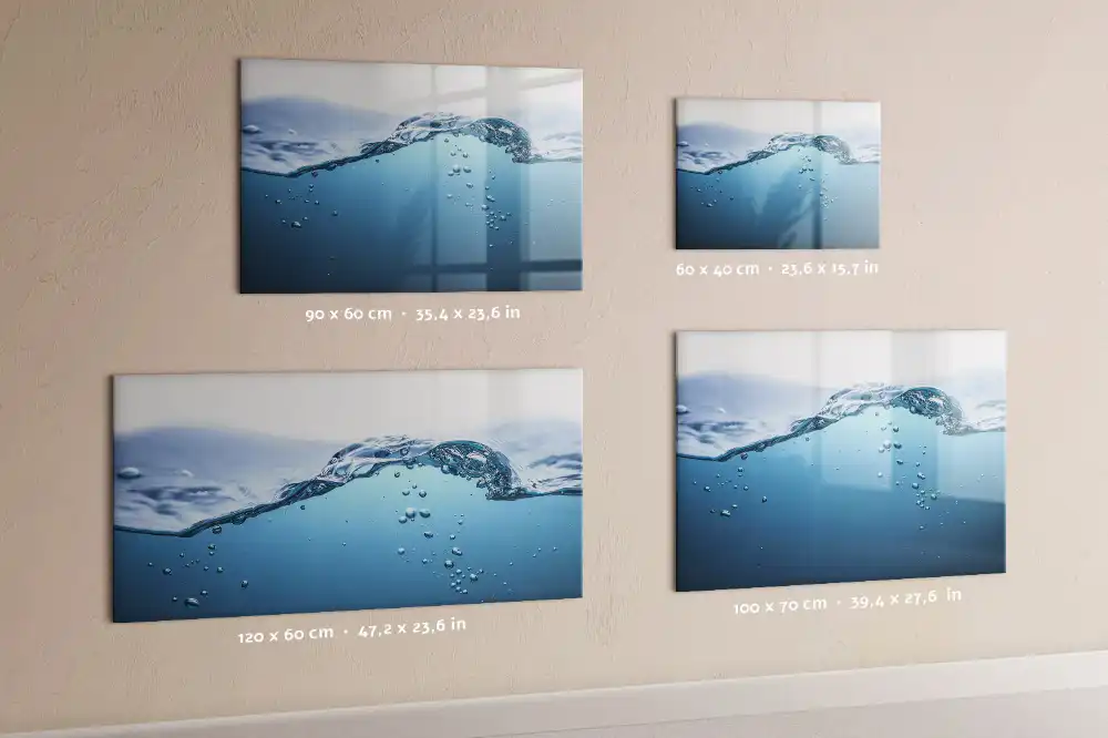 Tableau magnétique pour écriture avec design gouttes d'eau