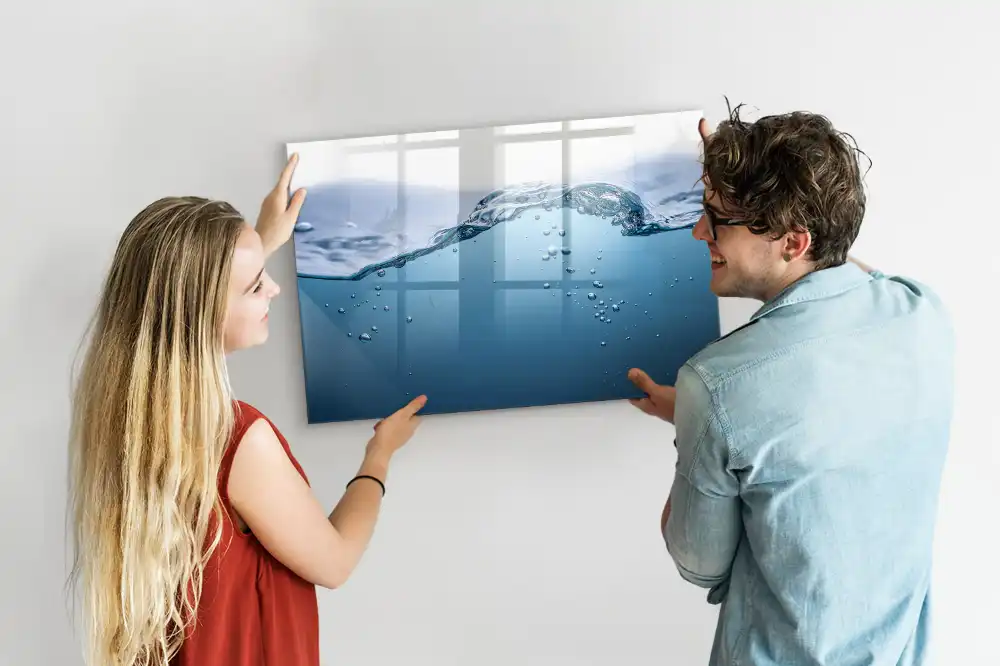 Tableau magnétique pour écriture avec design gouttes d'eau