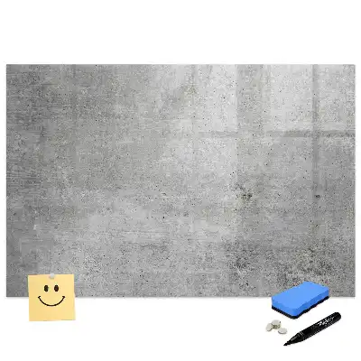 Tableau blanc magnétique effaçable à sec pour mur en plâtre brut