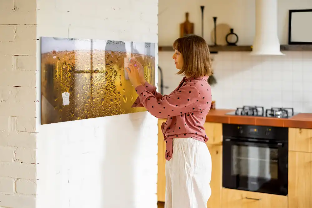 Tableau magnétique pour dessin en forme de chope de bière avec mousse