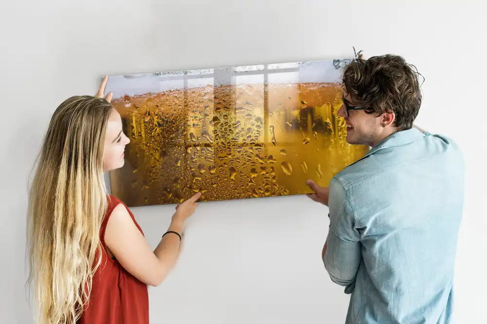 Tableau magnétique pour dessin en forme de chope de bière avec mousse