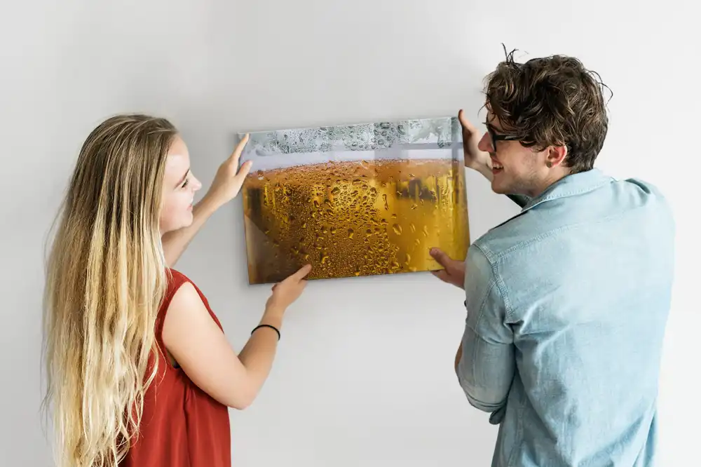 Tableau magnétique pour dessin en forme de chope de bière avec mousse