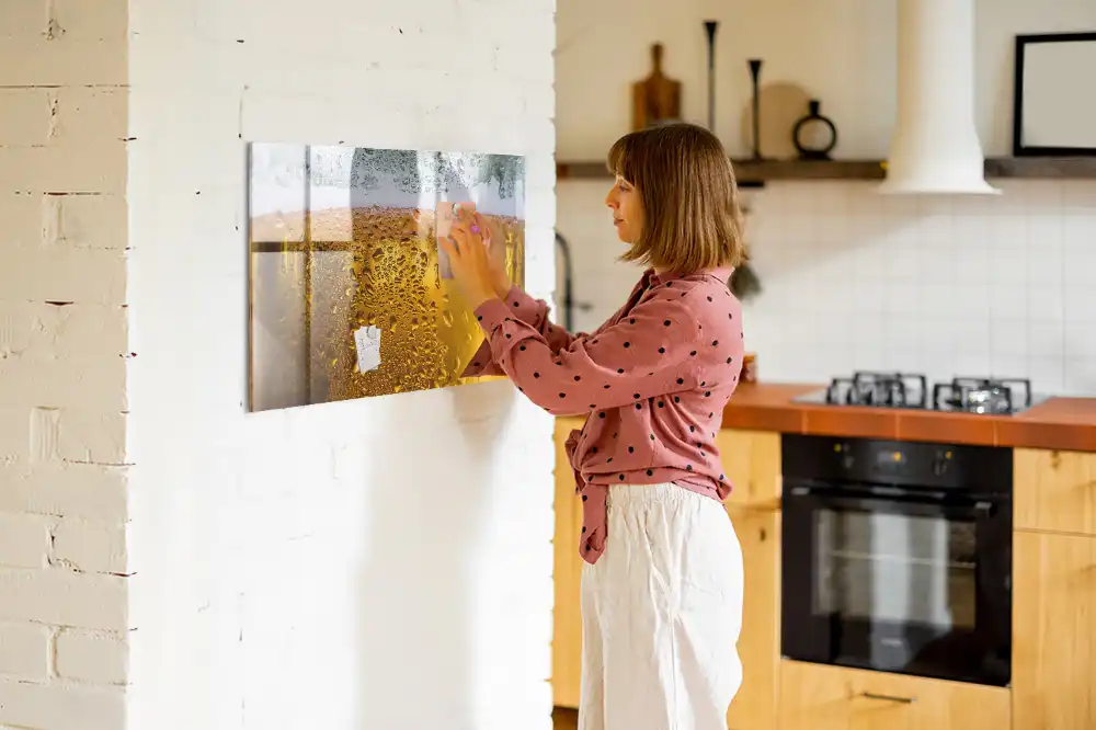 Tableau magnétique pour dessin en forme de chope de bière avec mousse