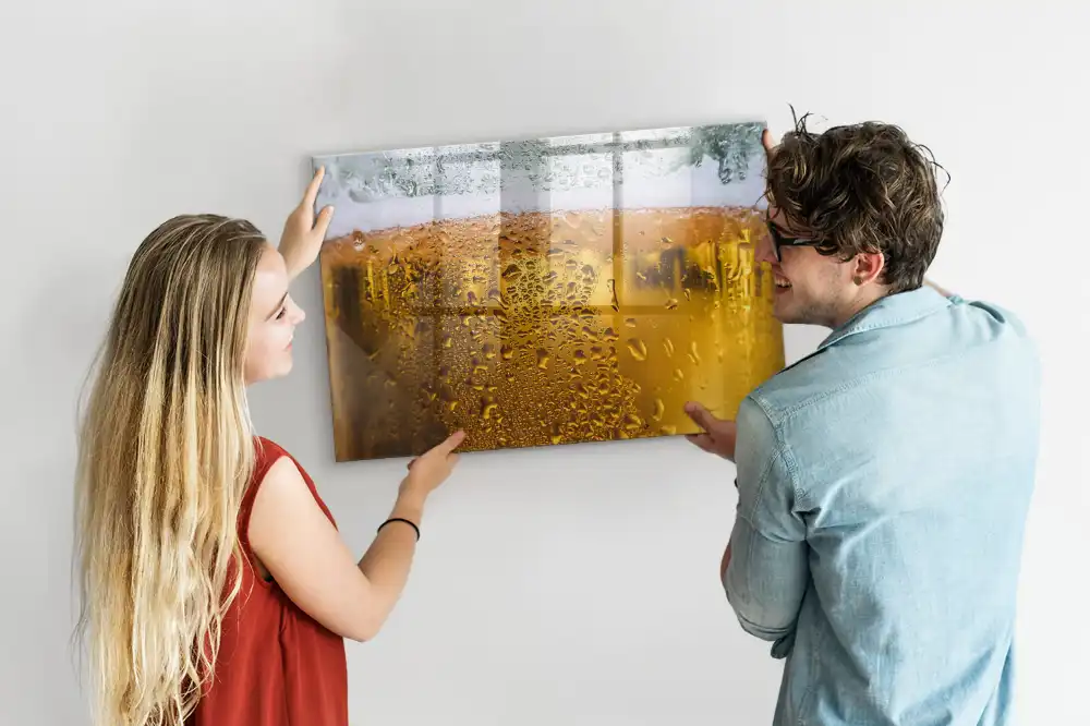 Tableau magnétique pour dessin en forme de chope de bière avec mousse