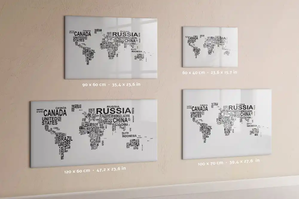 Tableau magnétique éducatif des continents avec lettres
