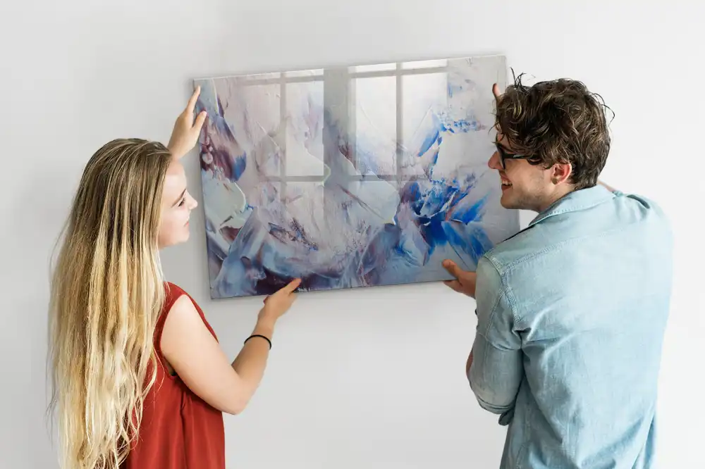Tableau magnétique à dessin avec traces de pinceau