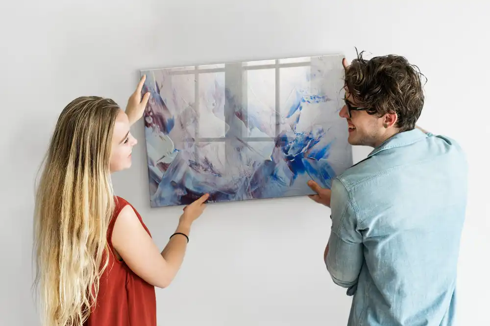 Tableau magnétique à dessin avec traces de pinceau