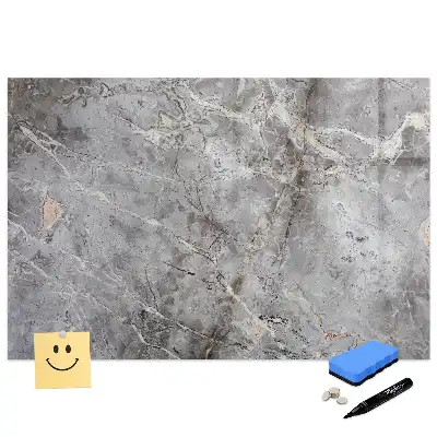 Tableau magnétique avec finition motif marbre pour écriture