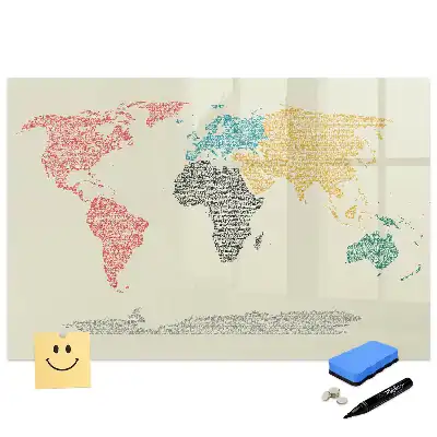 Tableau magnétique d'apprentissage pour tracer les lettres en forme de globe