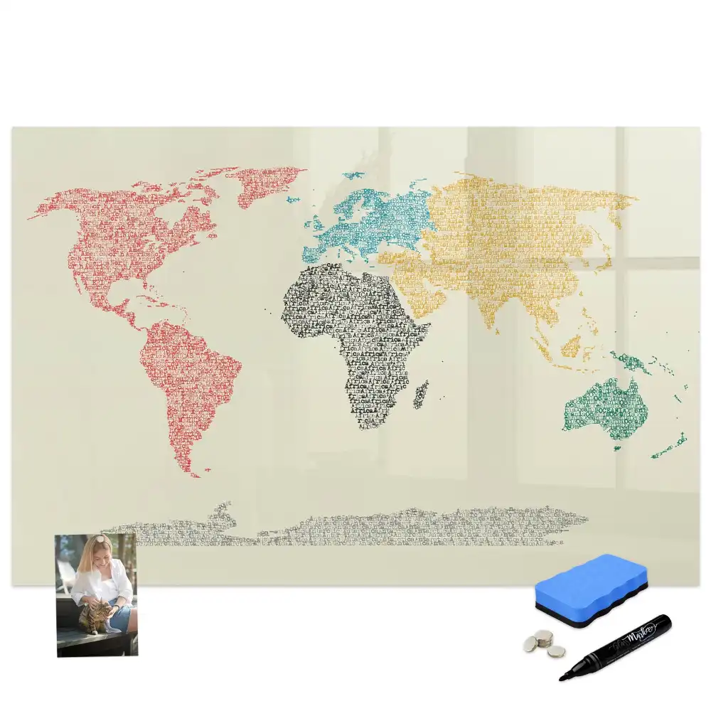 Tableau magnétique d'apprentissage pour tracer les lettres en forme de globe