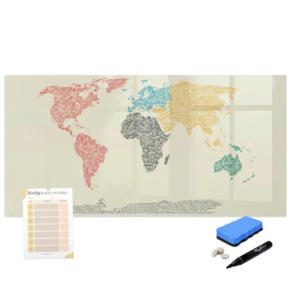 Tableau magnétique d'apprentissage pour tracer les lettres en forme de globe