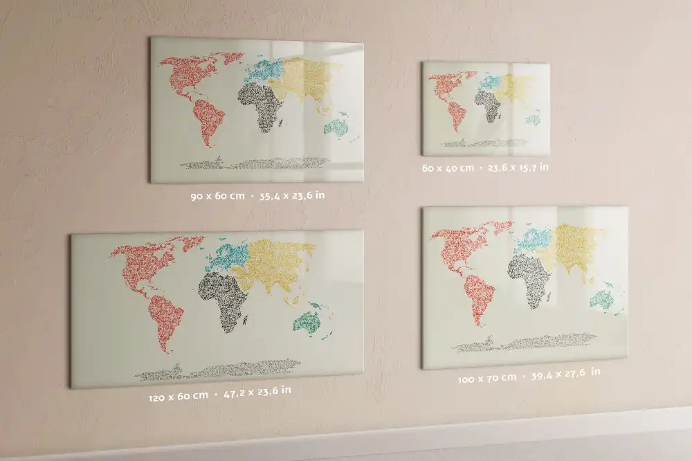 Tableau magnétique d'apprentissage pour tracer les lettres en forme de globe