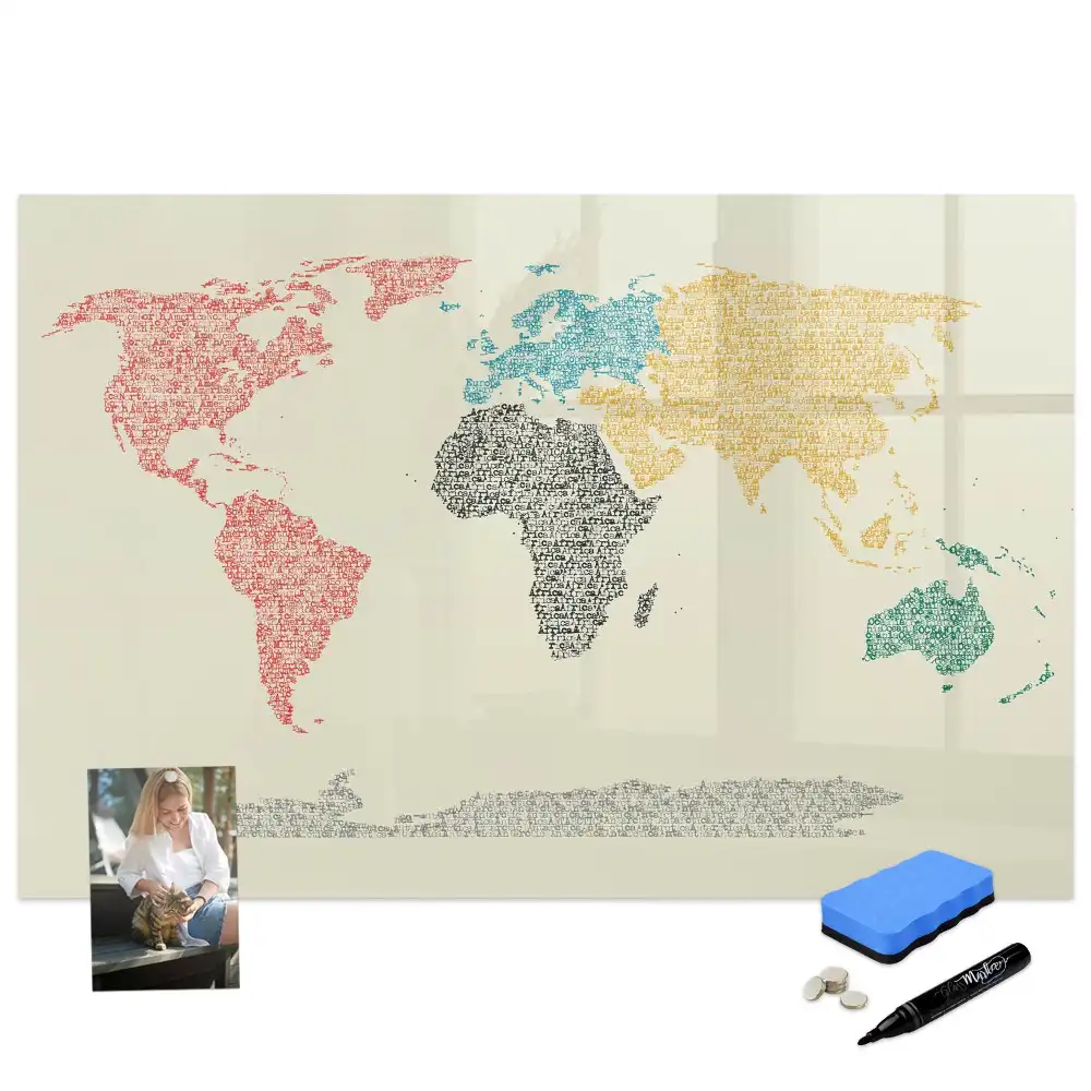 Tableau magnétique d'apprentissage pour tracer les lettres en forme de globe