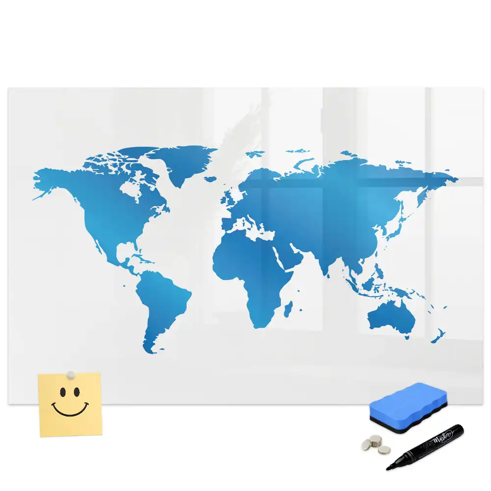 Tableau magnétique éducatif pour apprendre le contour des continents