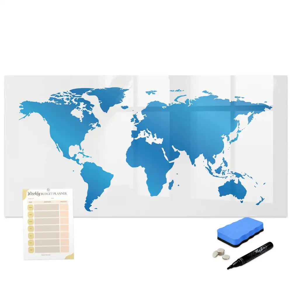 Tableau magnétique éducatif pour apprendre le contour des continents