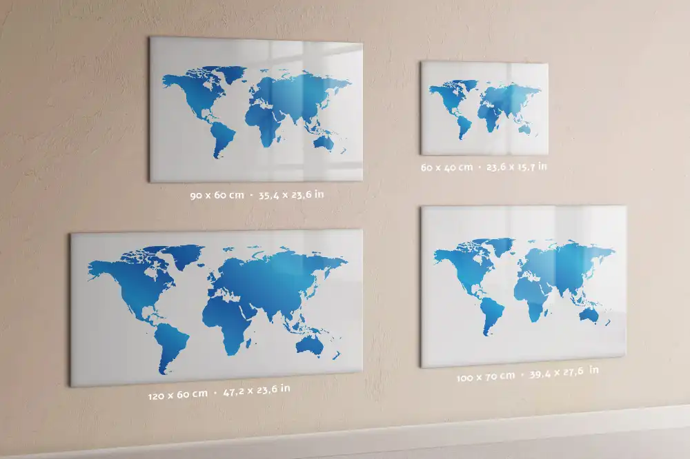 Tableau magnétique éducatif pour apprendre le contour des continents