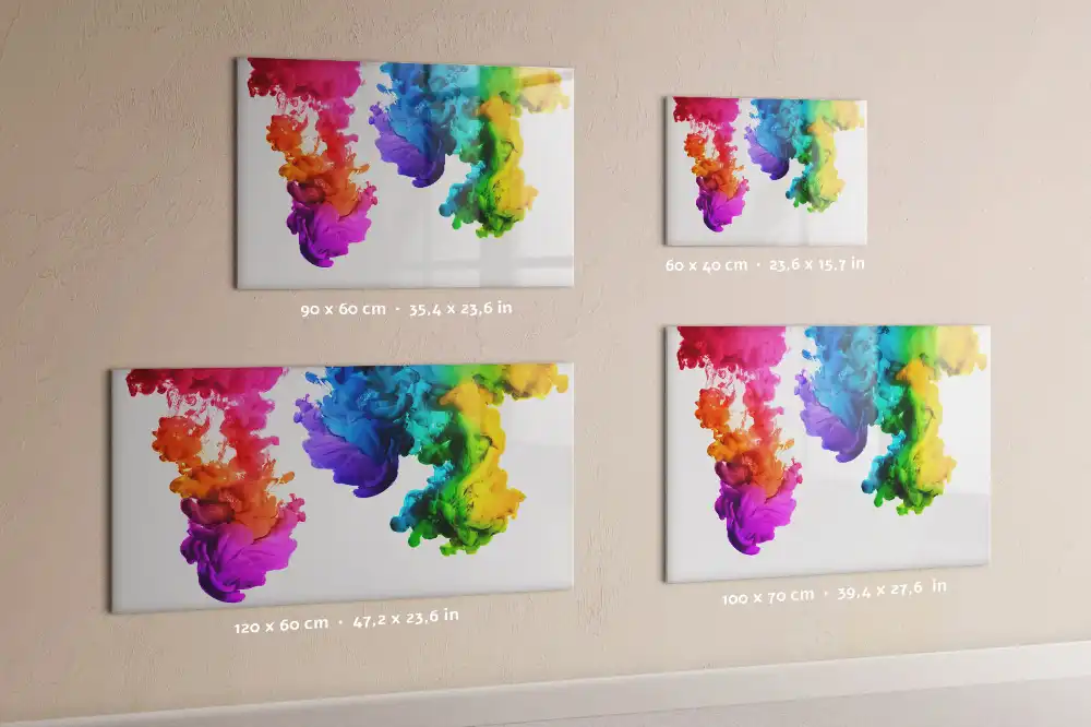 Tableau magnétique effaçable à dessin arc-en-ciel multicolore