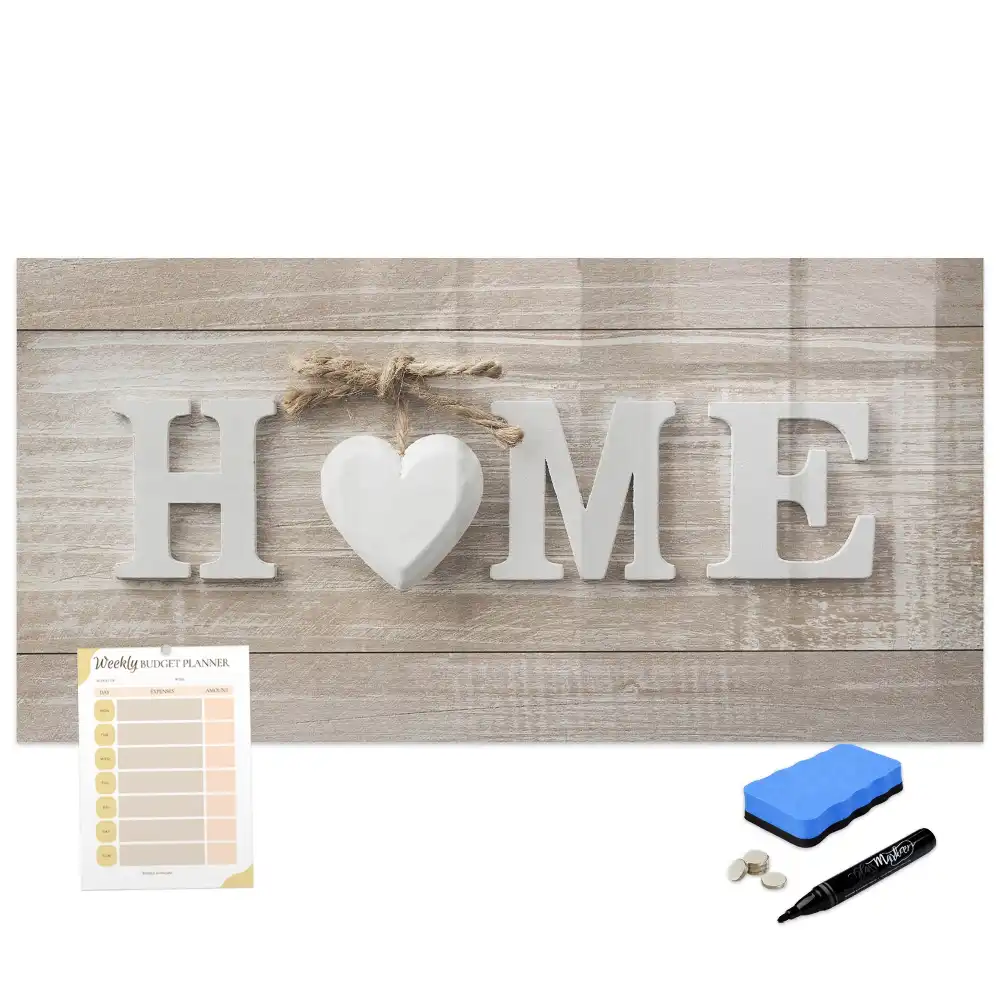 Tableau blanc magnétique effaçable à sec pour foyer