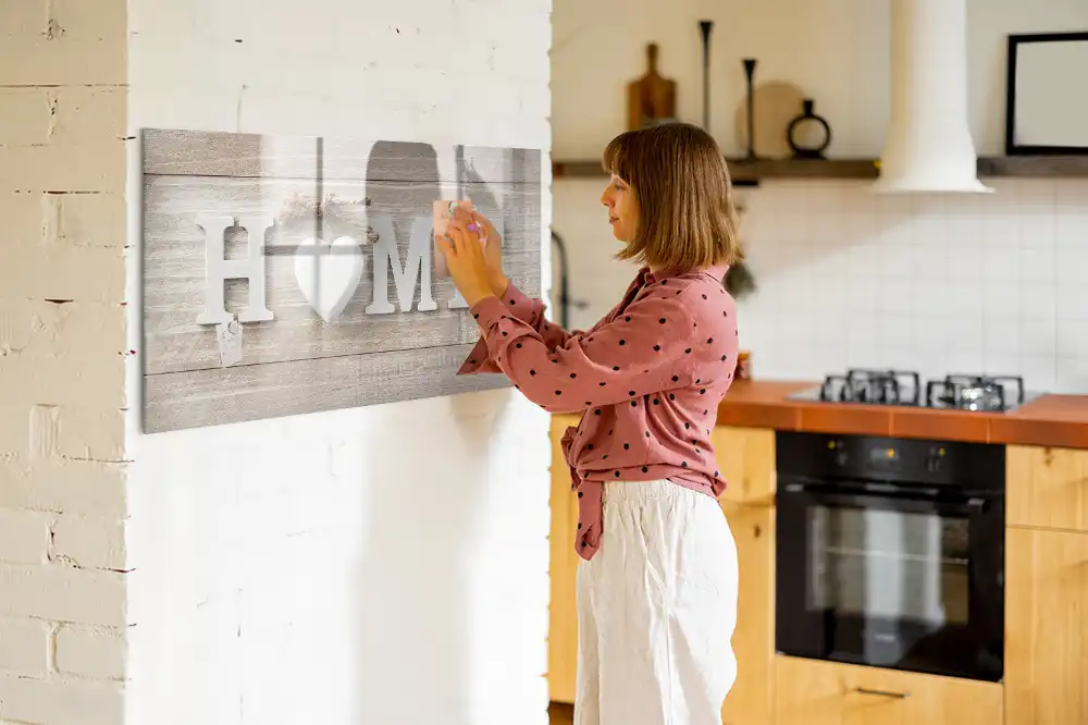 Tableau blanc magnétique effaçable à sec pour foyer