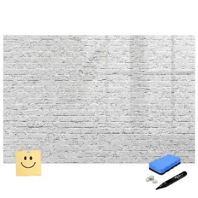 Tableau magnétique pour dessin motif mur de briques classique