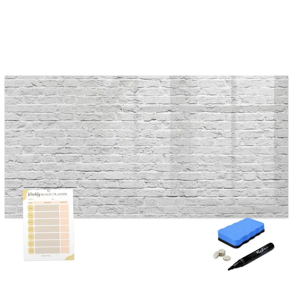 Tableau magnétique pour dessin motif mur de briques classique