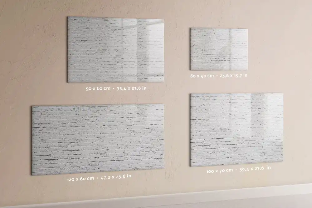 Tableau magnétique pour dessin motif mur de briques classique