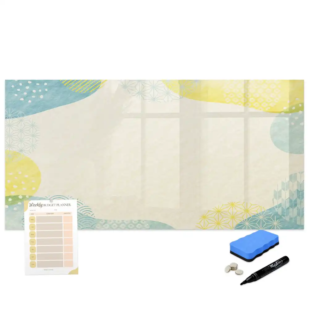 Tableau magnétique à dessiner avec bordure à motifs graphiques