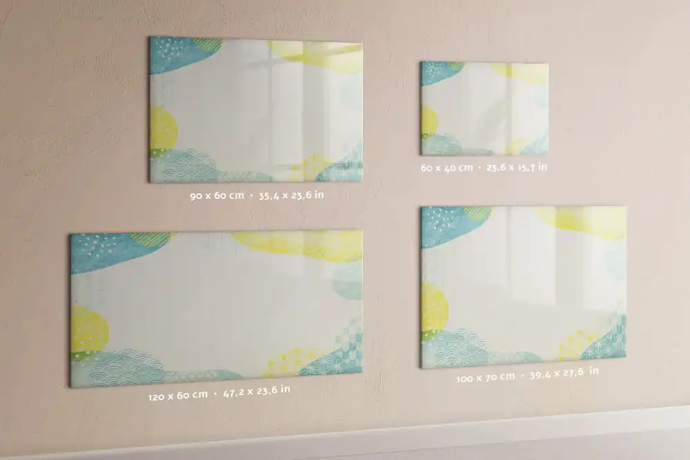 Tableau magnétique à dessiner avec bordure à motifs graphiques