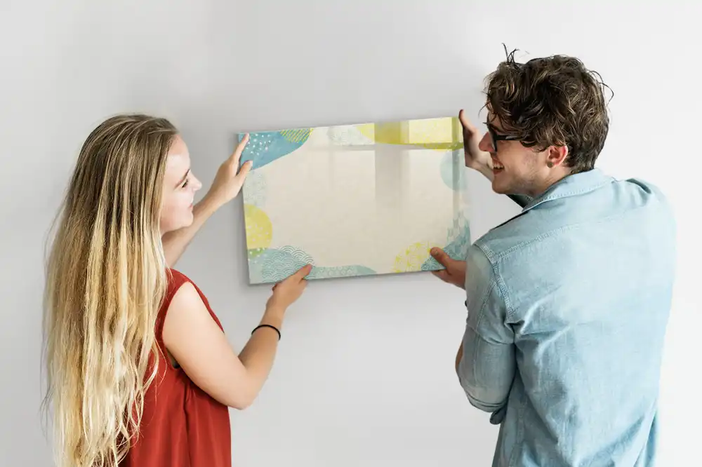 Tableau magnétique à dessiner avec bordure à motifs graphiques