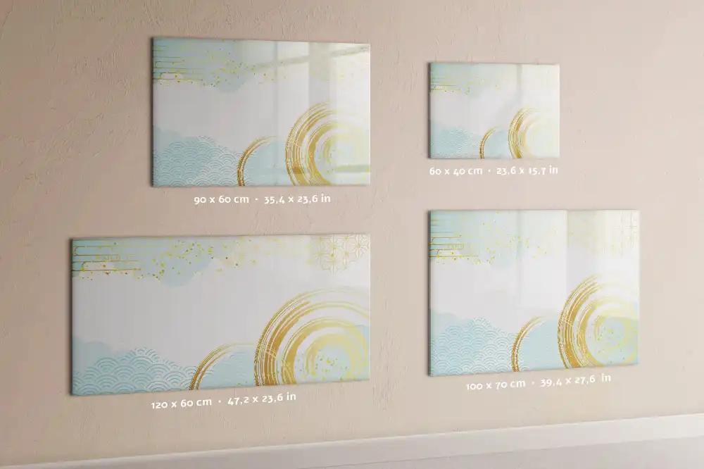 Tableau blanc magnétique effaçable à sec décoratif façon papier peint