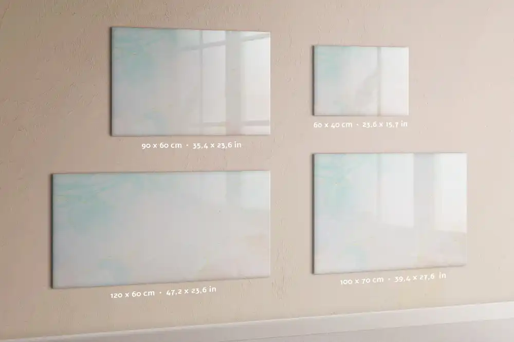 Tableau magnétique à dessiner motif marbre avec aquarelles pastel