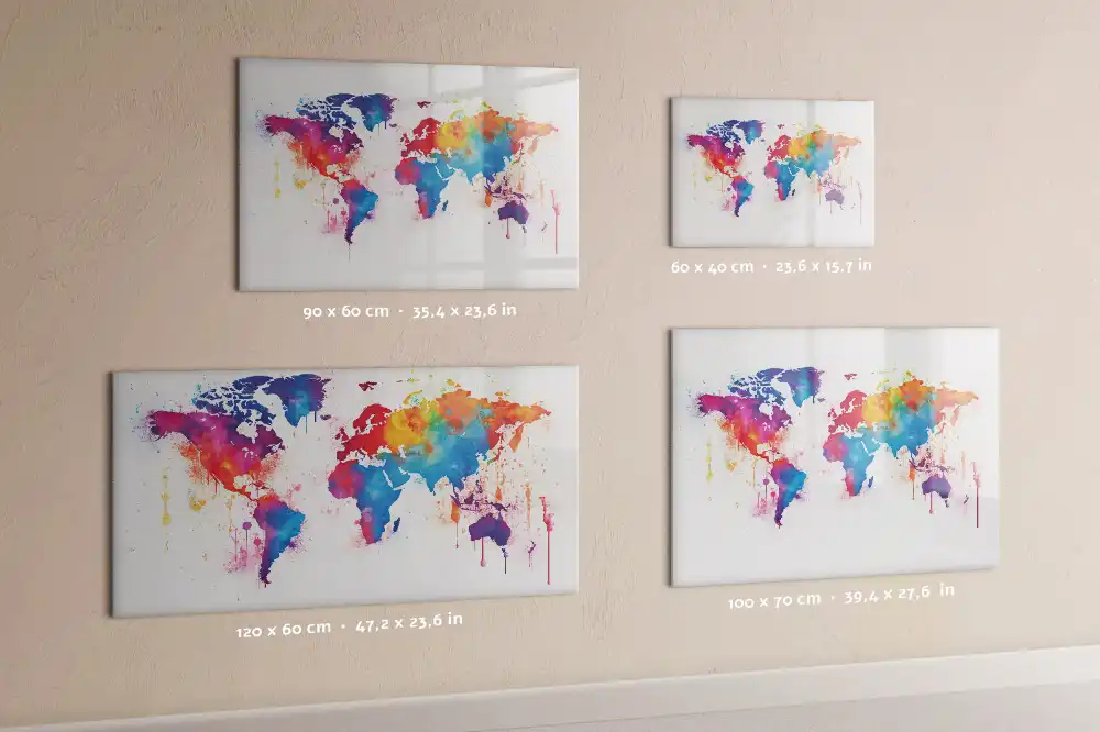Tableau magnétique éducatif pour apprendre le tracé des continents