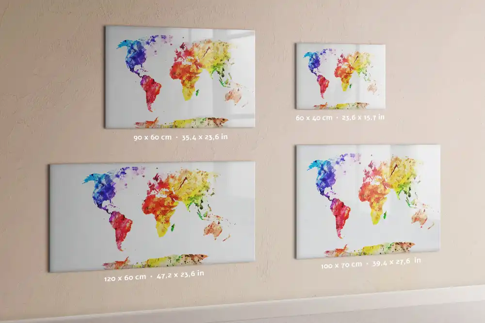 Tableau magnétique carte du monde à dessiner